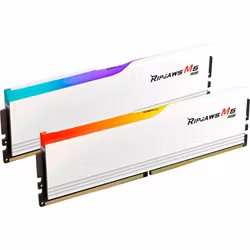 G.Skill DDR5 - 32GB - 6000 - CL - 36 (2x 16 GB) dual kit, memory (white, F5-6000J3636F16GX2-RM5RW, Ripjaws M5, INTEL XMP)