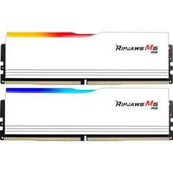 G.Skill DDR5 - 32GB - 6000 - CL - 36 (2x 16 GB) dual kit, memory (white, F5-6000J3636F16GX2-RM5RW, Ripjaws M5, INTEL XMP)