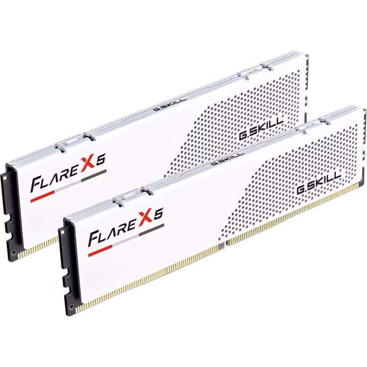 G.Skill DDR5 - 32GB - 6400 - CL - 32 (2x 16 GB) dual kit, memory (white, F5-6400J3240G16GX2-FX5W, Flare X5, AMD EXPO)
