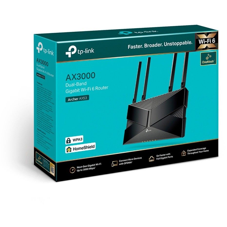 TP-LINK Router ARCHER AX53 / ACAX53 Black