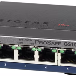 NETGEAR GS105E-200PES network switch Managed L2/L3 Gigabit Ethernet (10/100/1000) Grey