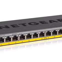 NETGEAR GS116LP Unmanaged Gigabit Ethernet (10/100/1000) Power over Ethernet (PoE) Black