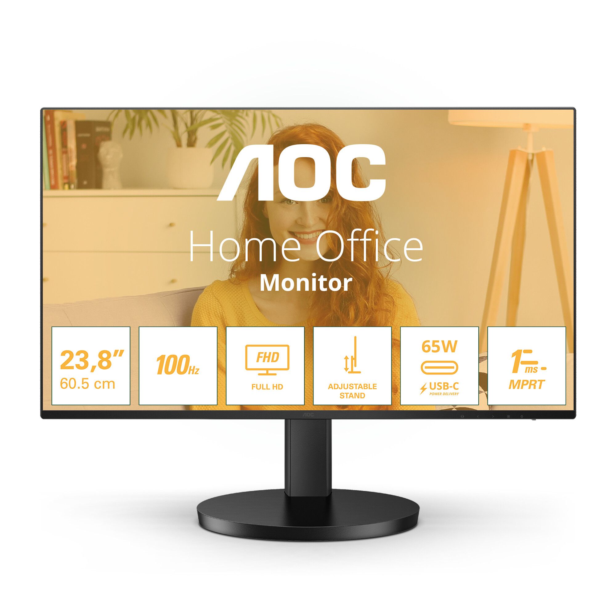 AOC B3 24B3CF2 LED display 23.8" 1920 x 1080 pixels Full HD Black