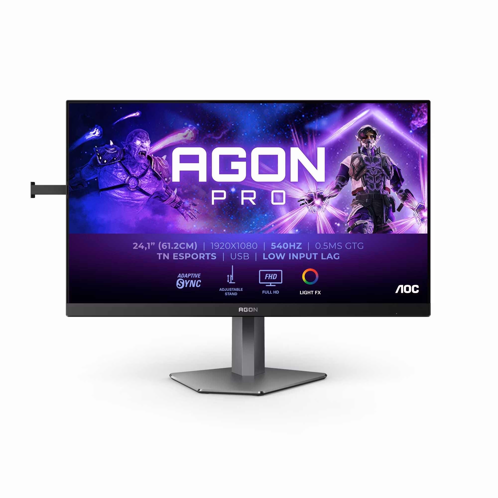 AOC AGON PRO AG246FK computer monitor 61.2 cm (24.1") 1920 x 1080 pixels Full HD LCD Black