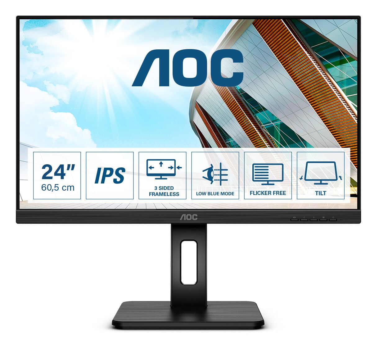 AOC P2 24P2Q 23.8" 1920 x 1080 pixels Full HD LED display