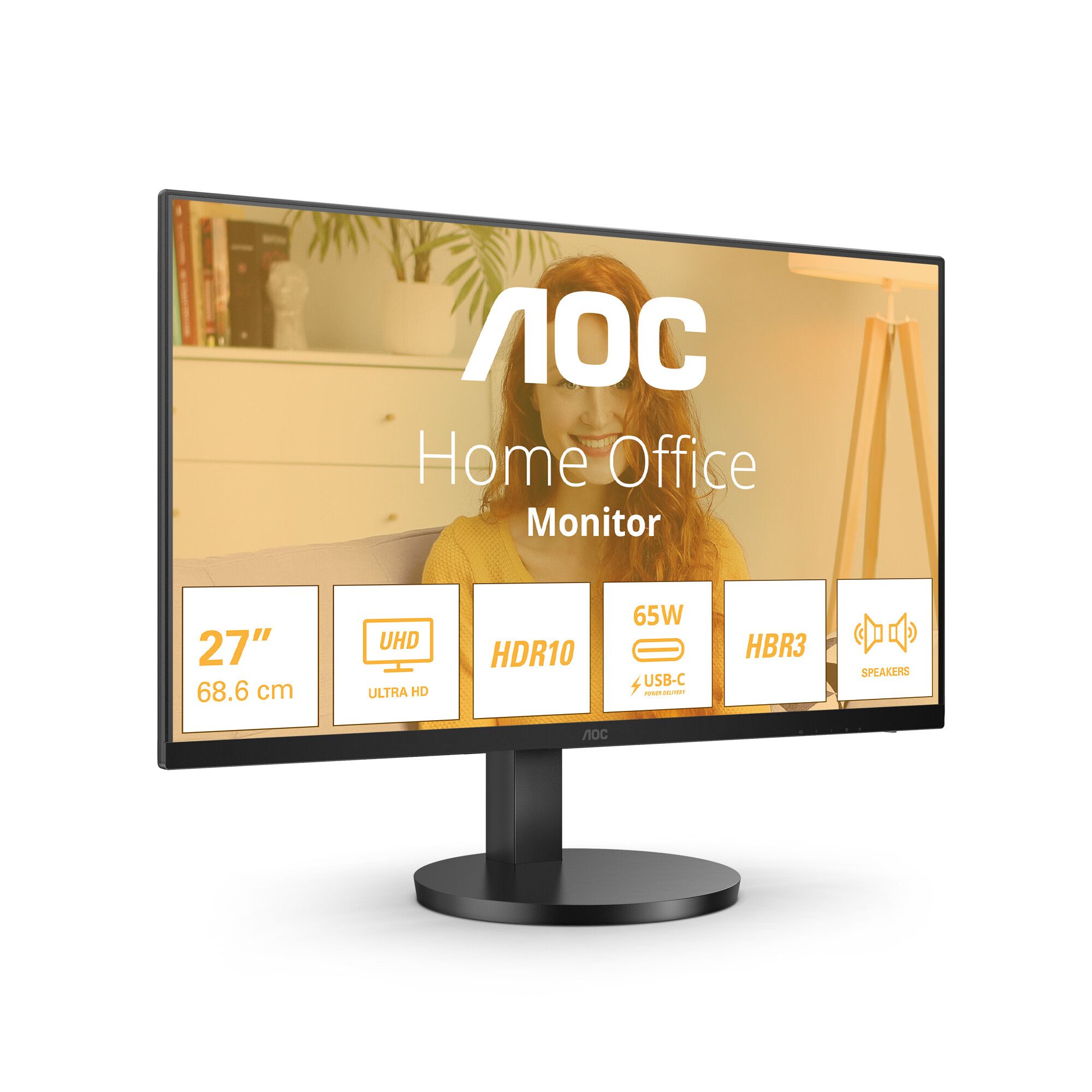 AOC B3 U27B3CF 27" 3840 x 2160 pixels 4K Ultra HD LCD Black