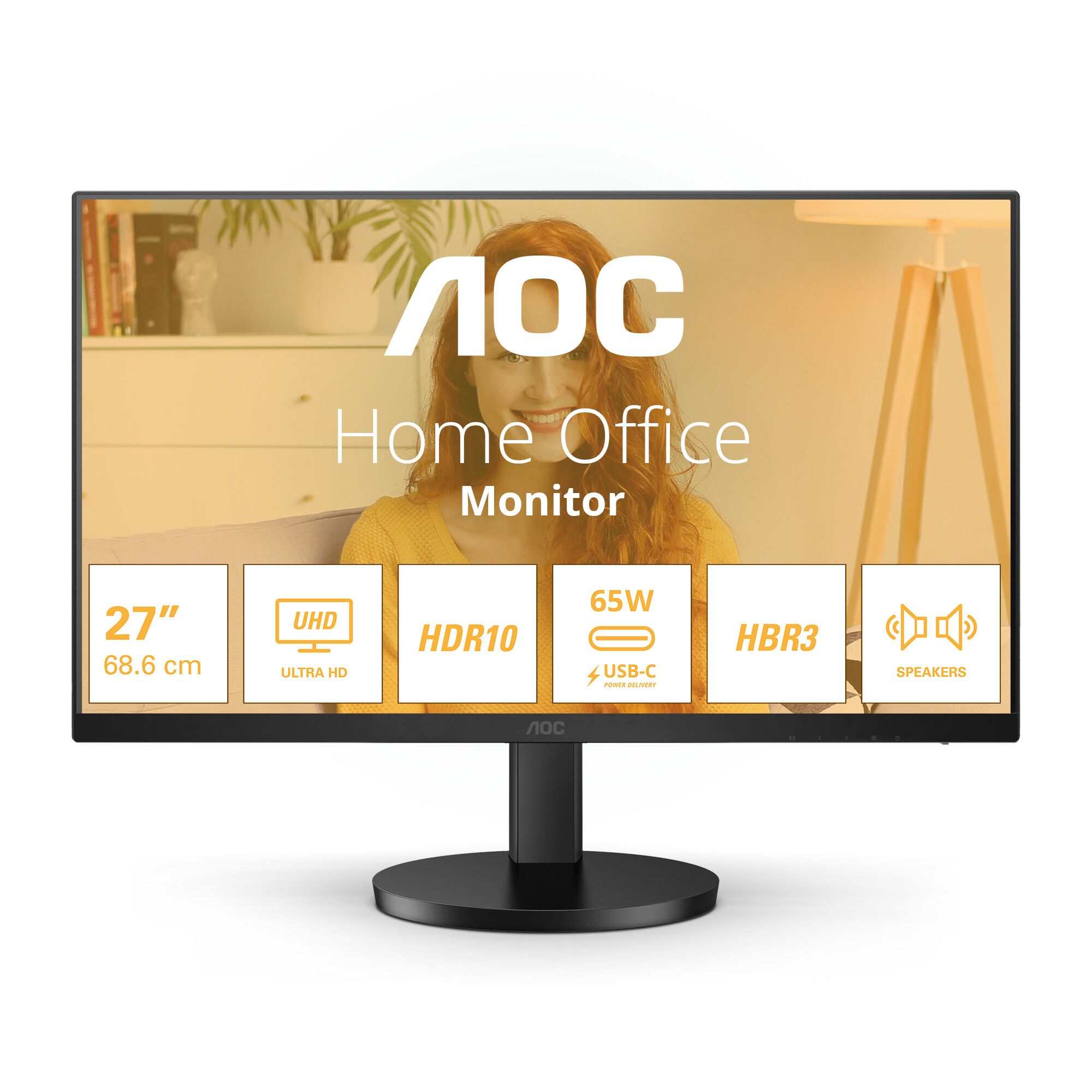 AOC B3 U27B3CF 27" 3840 x 2160 pixels 4K Ultra HD LCD Black