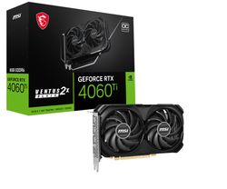 MSI VENTUS GeForce RTX 4060 Ti 2X BLACK 8G OC NVIDIA 8 GB GDDR6