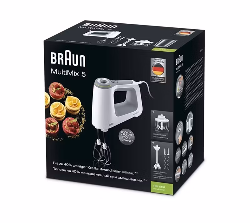 Braun HM5137WH MultiMix 5 elvisp Vit