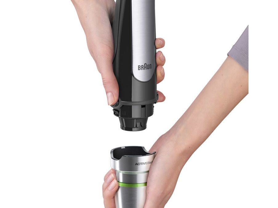 Braun MQ 7025X 0.6 L Stavmixer 1000 W Black, Stainless steel