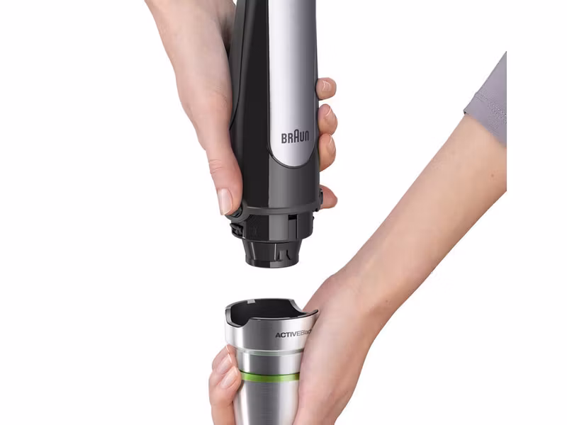 Braun MQ 7025X 0.6 L Stavmixer 1000 W Black, Stainless steel