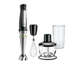 Braun MQ 7035X 0.6 L Stavmixer set 1000 W Black Satin steel