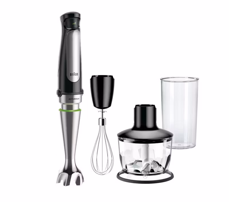 Braun MQ 7035X 0.6 L Stavmixer set 1000 W Black Satin steel