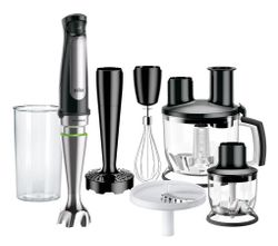 Braun MQ 7087X 1.2 L Stavmixer set 1000 W Black Stainless steel