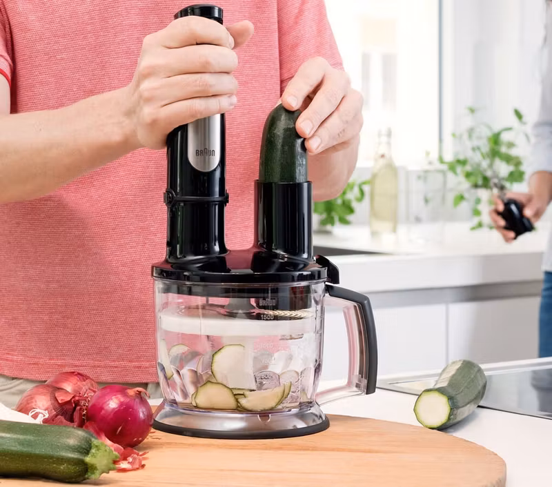 Braun MQ 7087X 1.2 L Stavmixer set 1000 W Black Stainless steel
