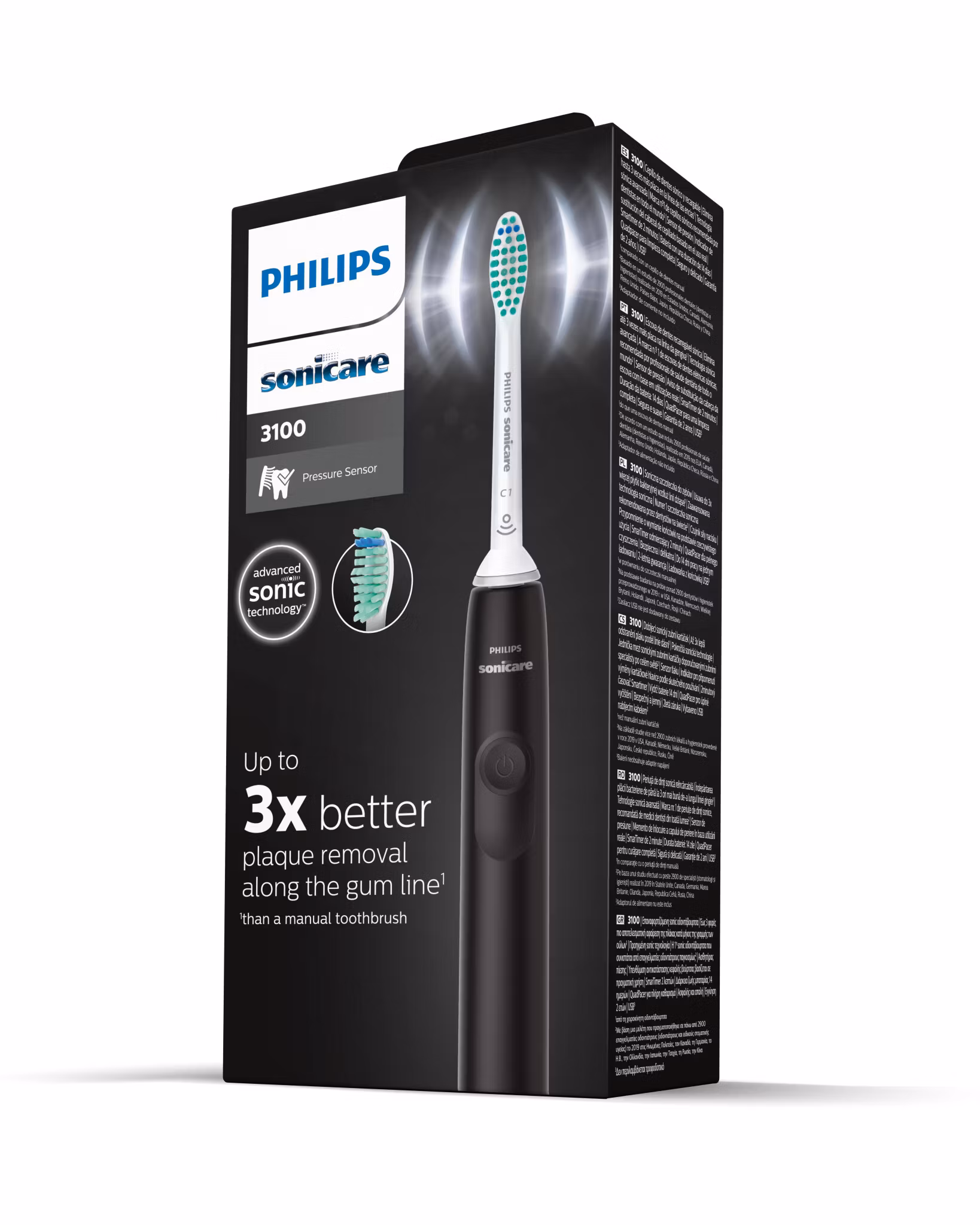 Philips 3100 series HX3671/14  Sonicare Protective Clean 3100 series svart