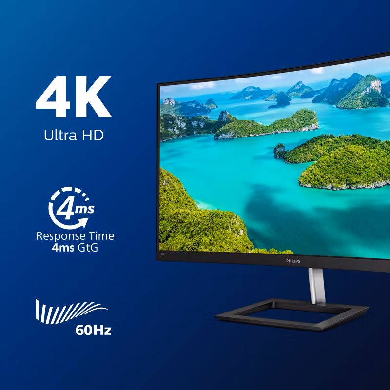 Philips E Line 328E1CA/00 LED display 31.5" 3840 x 2160 pixels 4K Ultra HD LCD Black