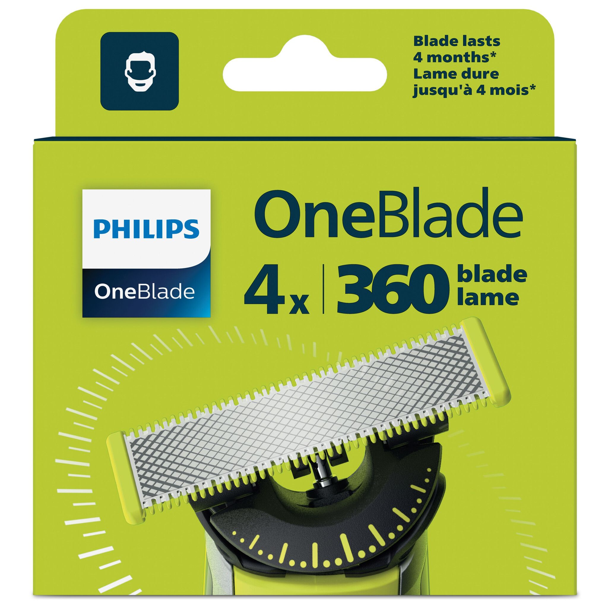 PhilipsQP440/50 4-pack 360 Ersättningsblad