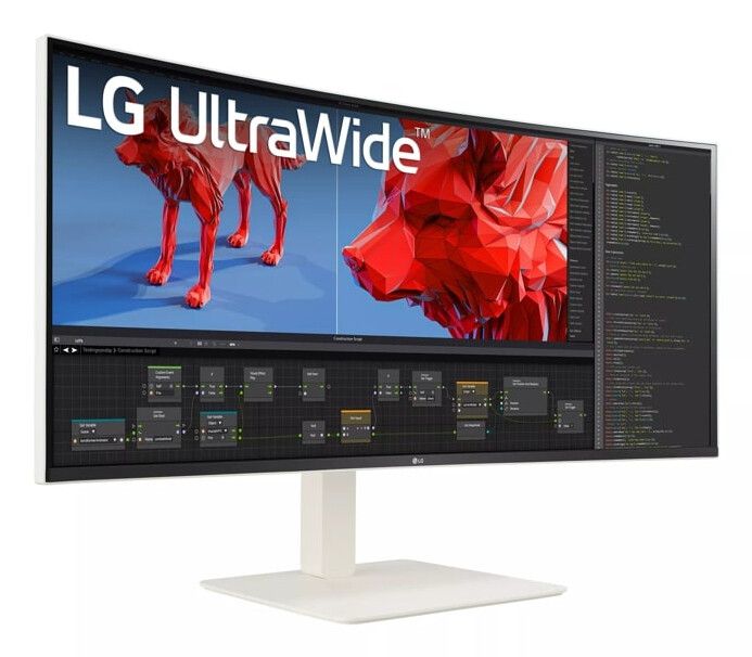 LG 38WR85QC-W 38" 3840 x 1600 pixels UltraWide Quad HD LCD White