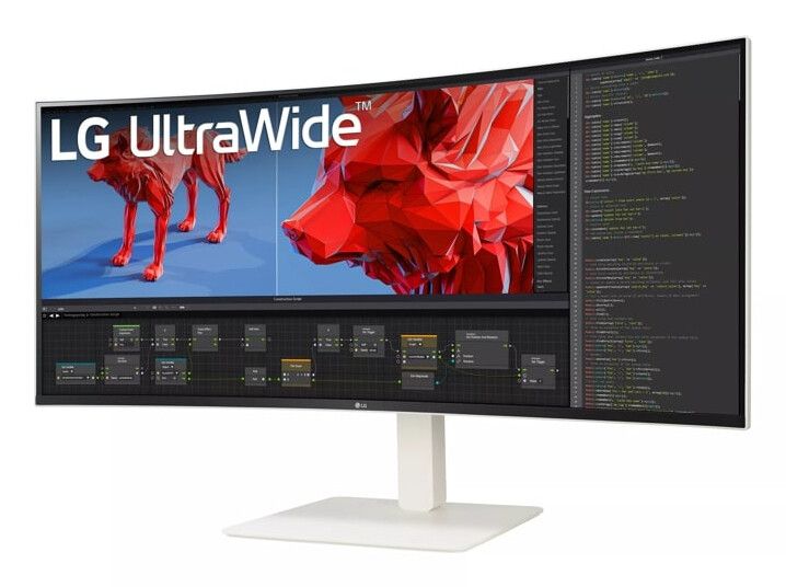 LG 38WR85QC-W 38" 3840 x 1600 pixels UltraWide Quad HD LCD White