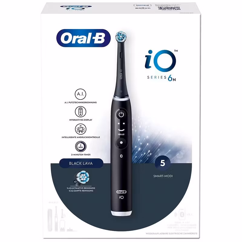 Oral-B 445111 Eltandborste IO6 med etui Svart