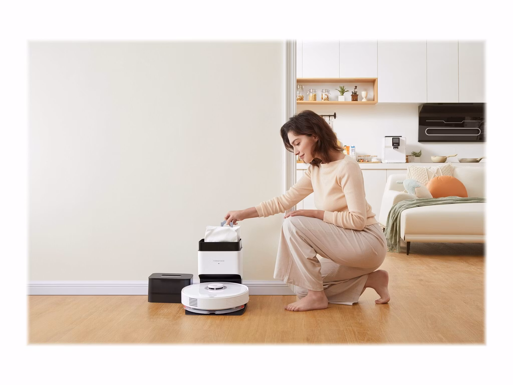 Roborock Q7 Max+ Robotdammsugare 0.47liter Vit