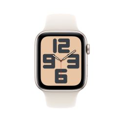 Apple Watch SE GPS 44 mm Starlight alum Starlight sportband S/M