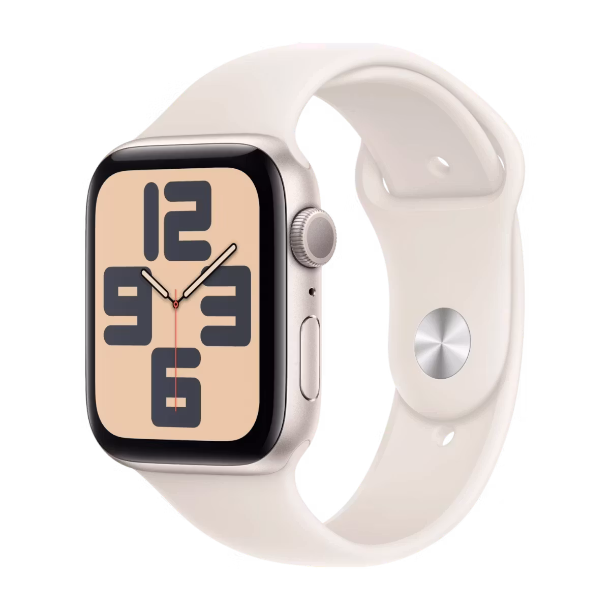 Apple Watch SE GPS 44 mm Starlight alum Starlight sportband S/M