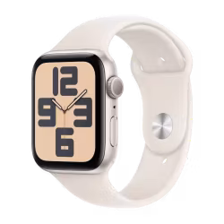 Apple Watch SE GPS 44 mm Starlight alum Starlight sportband S/M