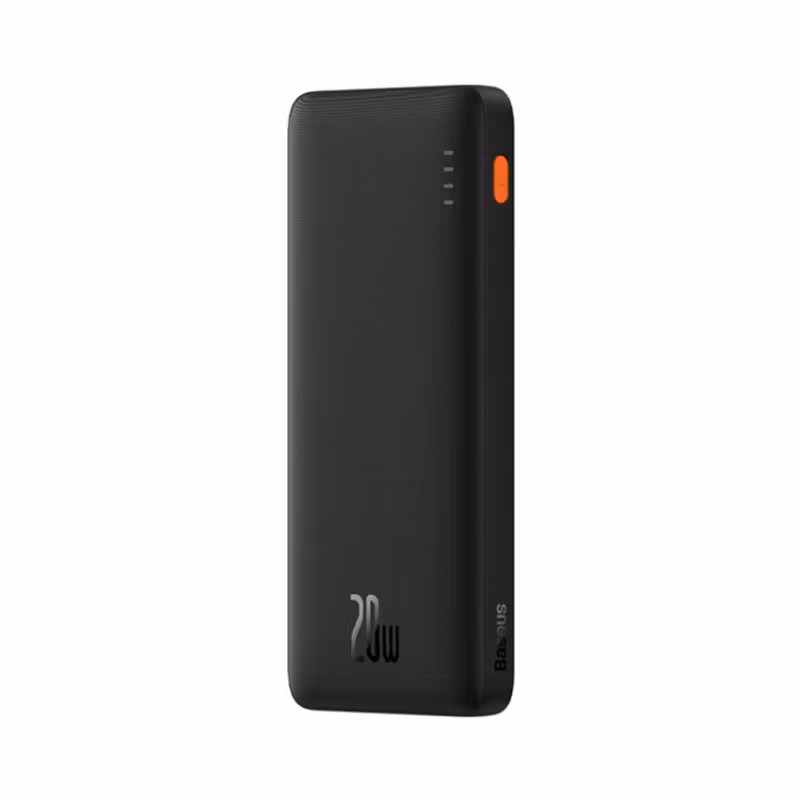 Baseus Powerbank 10000 mAh 20W Med USB-A Till USB-C Kabel Svart
