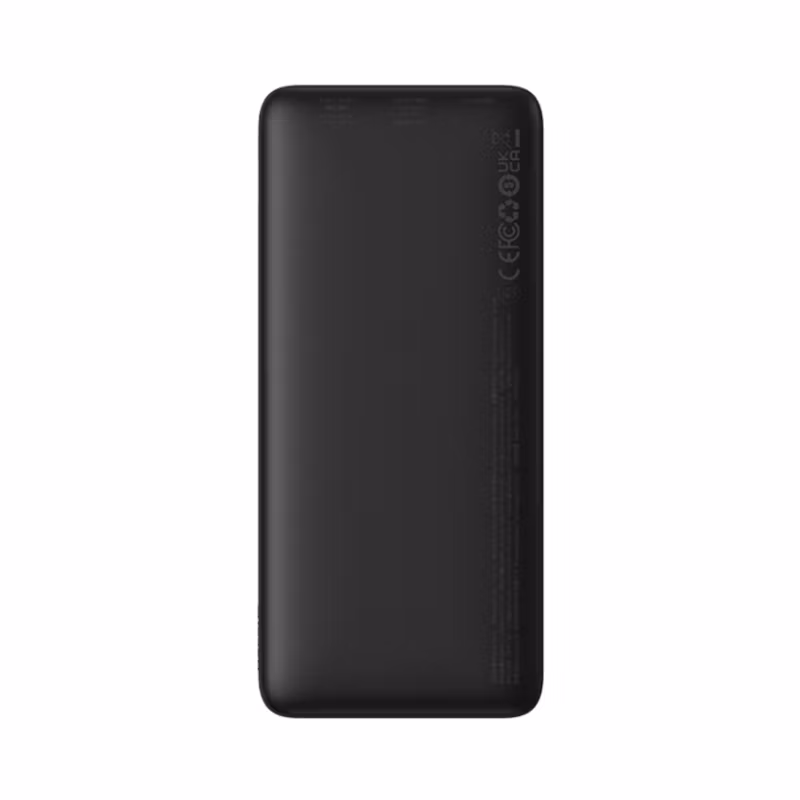 Baseus Powerbank 10000 mAh 20W Med USB-A Till USB-C Kabel Svart