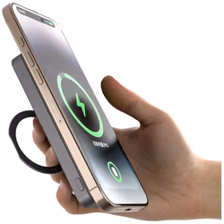 Dudao trådlös powerbank 5000 mAh med MagSafe och USB-C Silver
