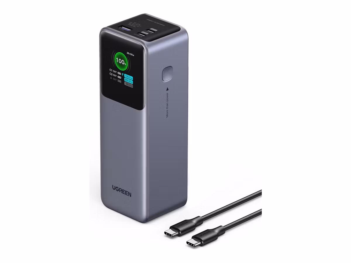 Ugreen Nexode Powerbank 25 000 mAh 200W USB-C x3 Grå