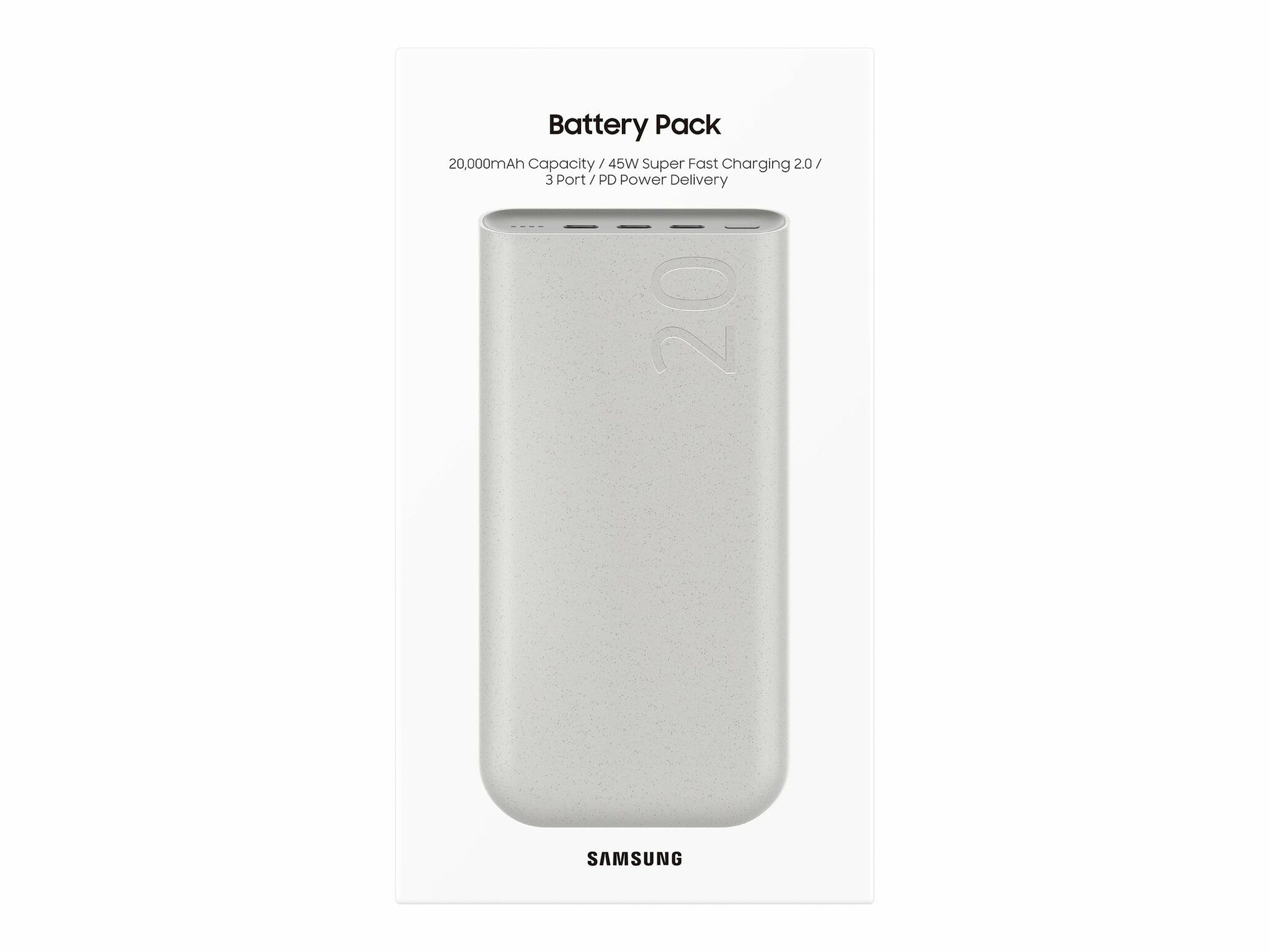 Samsung Powerbank 20 000 mAh 25W Super Fast Charge Beige