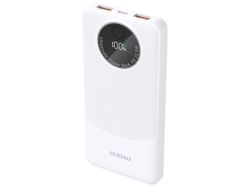 Dudao K12 Powerbank 10 000 mAh 22.5W Snabbladdning USB-A & USB-C Vit