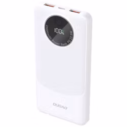 Dudao K12 Powerbank 10 000 mAh 22.5W Snabbladdning USB-A & USB-C Vit