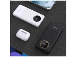 Dudao K12 Powerbank 10 000 mAh 22.5W Snabbladdning USB-A & USB-C Vit