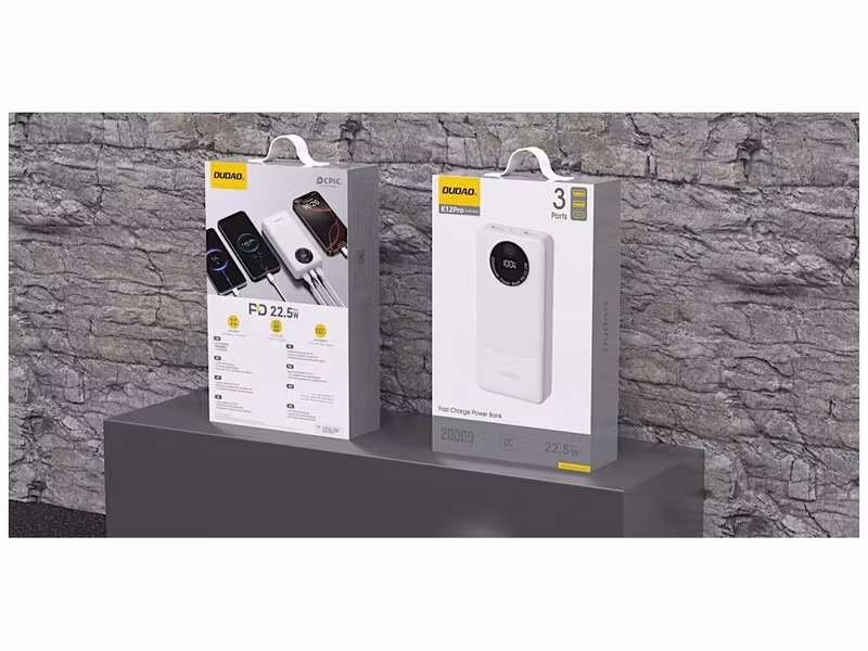Dudao K12Pro powerbank 20000mAh 22.5 Watt Vit