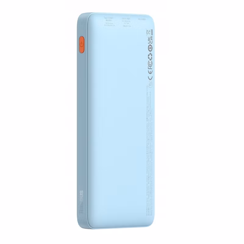 Baseus Airpow Powerbank 10000 mAh 20W Snabbladdning microUSB, USB-A, USB-C Blå