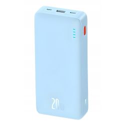 Baseus Airpow Powerbank 10000 mAh 20W Snabbladdning microUSB, USB-A, USB-C Blå