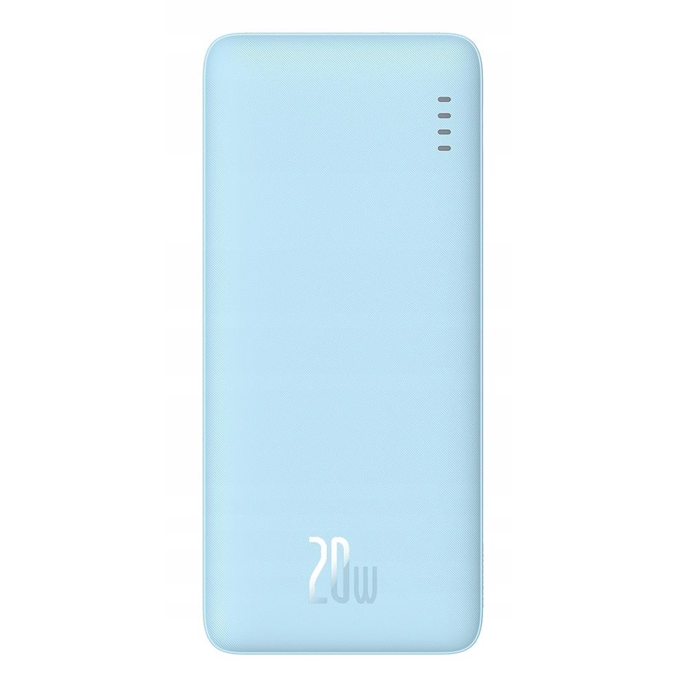 Baseus Airpow Powerbank 10000 mAh 20W Snabbladdning microUSB, USB-A, USB-C Blå