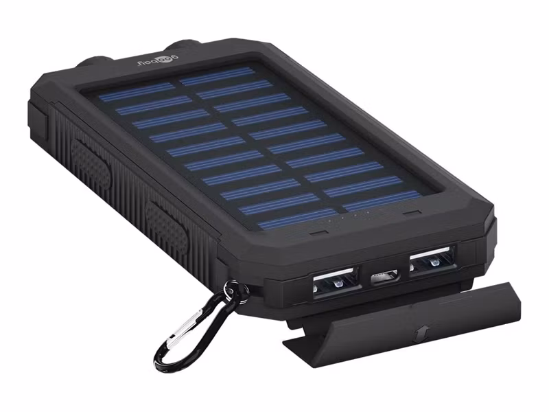 Goobay Outdoor PowerBank 8.0 Solcellsladdare 8000 mAh USB Svart