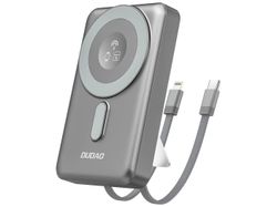 Dudao MagSafe kompatibel Trådlös Powerbank 10 000 mAh 20W Grå