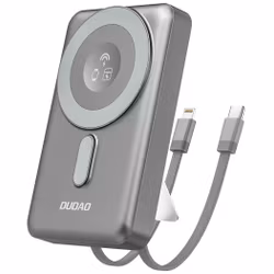 Dudao MagSafe kompatibel Trådlös Powerbank 10 000 mAh 20W Grå