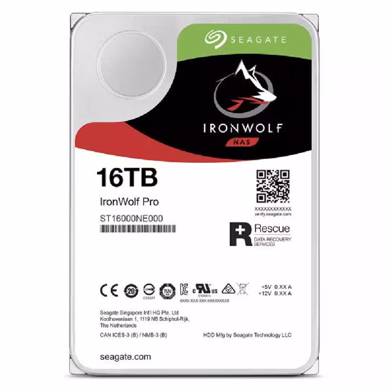 Seagate IronWolf Pro 16TB 3,5" NAS HDD SATA-600 7200rpm