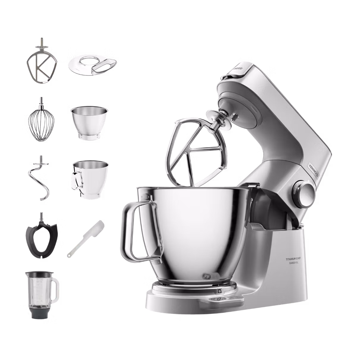 Kenwood Titanium Chef Baker XL Köksmaskin 1200 W 7 L Rostfrit stål