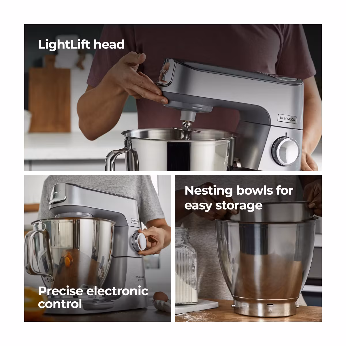 Kenwood Titanium Chef Baker XL Köksmaskin 1200 W 7 L Rostfrit stål