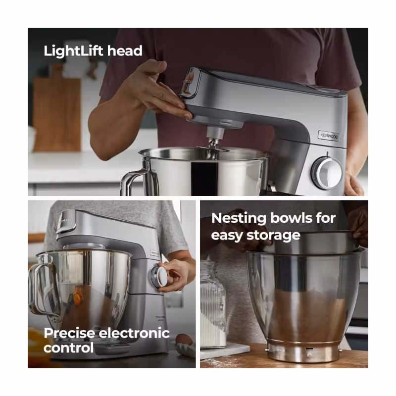 Kenwood Titanium Chef Baker XL Köksmaskin 1200 W 7 L Rostfrit stål