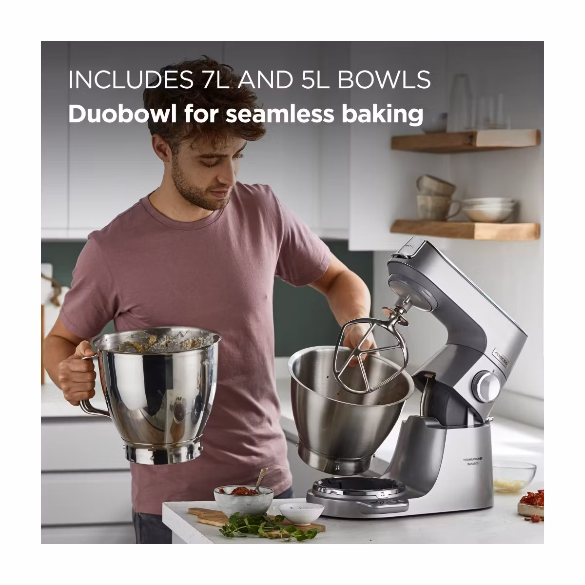 Kenwood Titanium Chef Baker XL Köksmaskin 1200 W 7 L Rostfrit stål