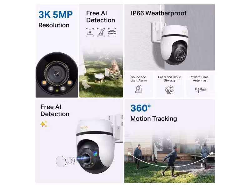 TP-link Tapo C530WS Trådlös Övervakningskamera Utomhus